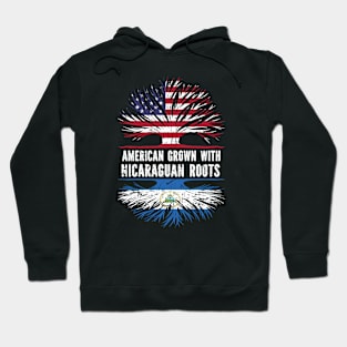 American Grown with Nicaraguan Roots USA Flag Hoodie